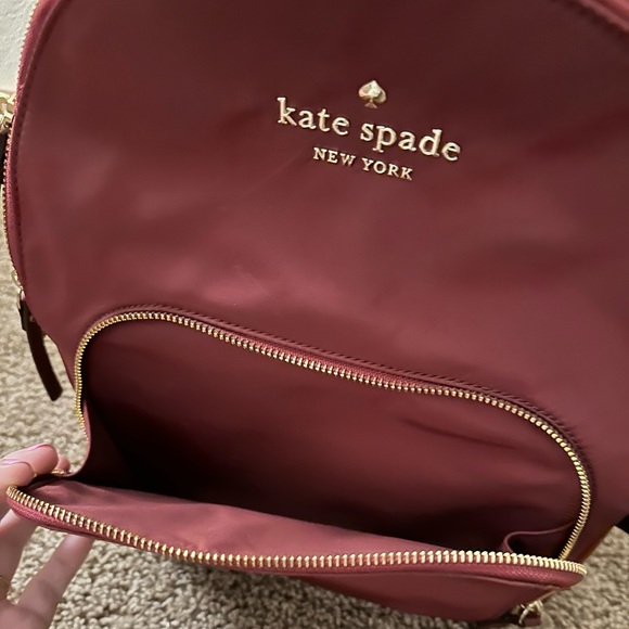 Maroon Kate Spade Nylon Backpack - Picture 2 of 8